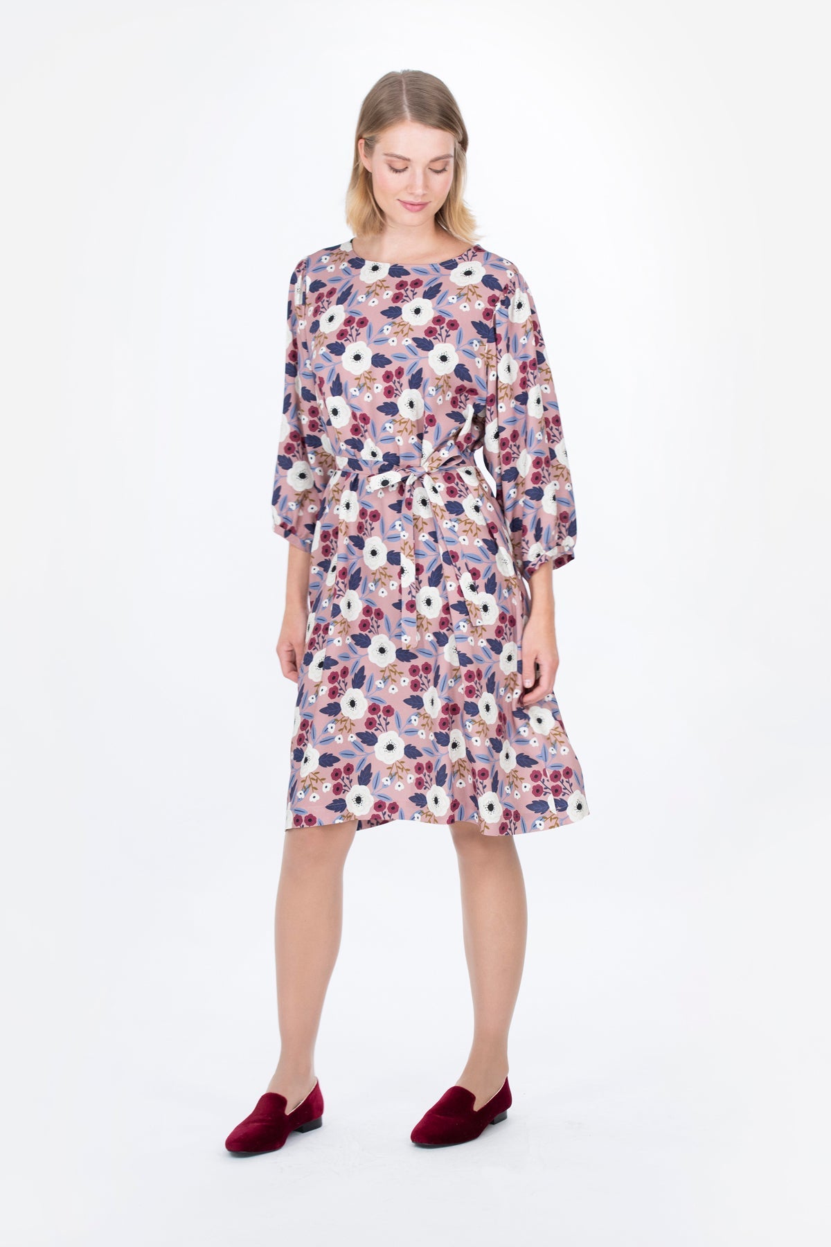 PUOLUKKA-mekko vaaleanpunainen