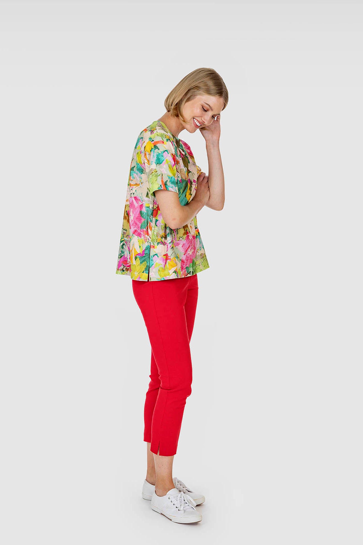 EEVA SLIT -housut punainen