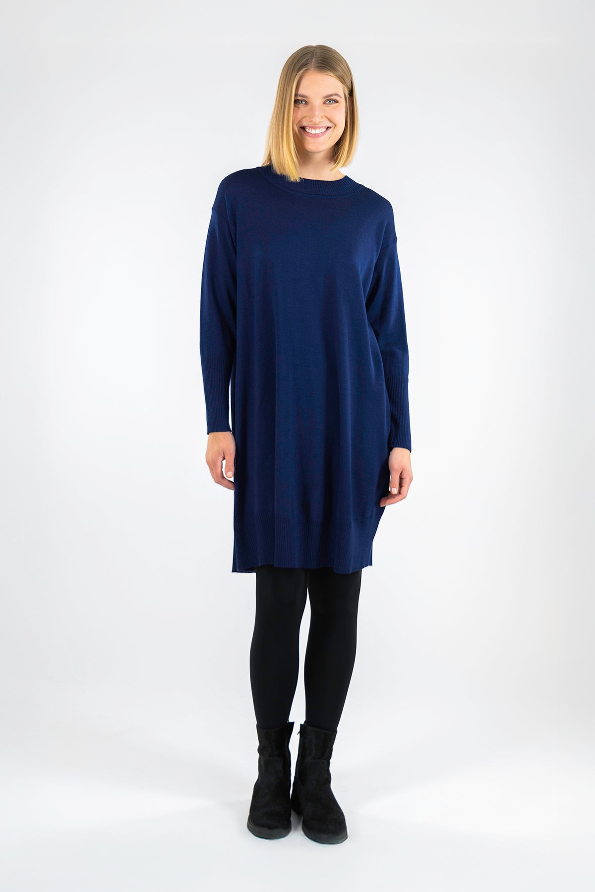 RUUSUNMARJA-neulemekko sininen