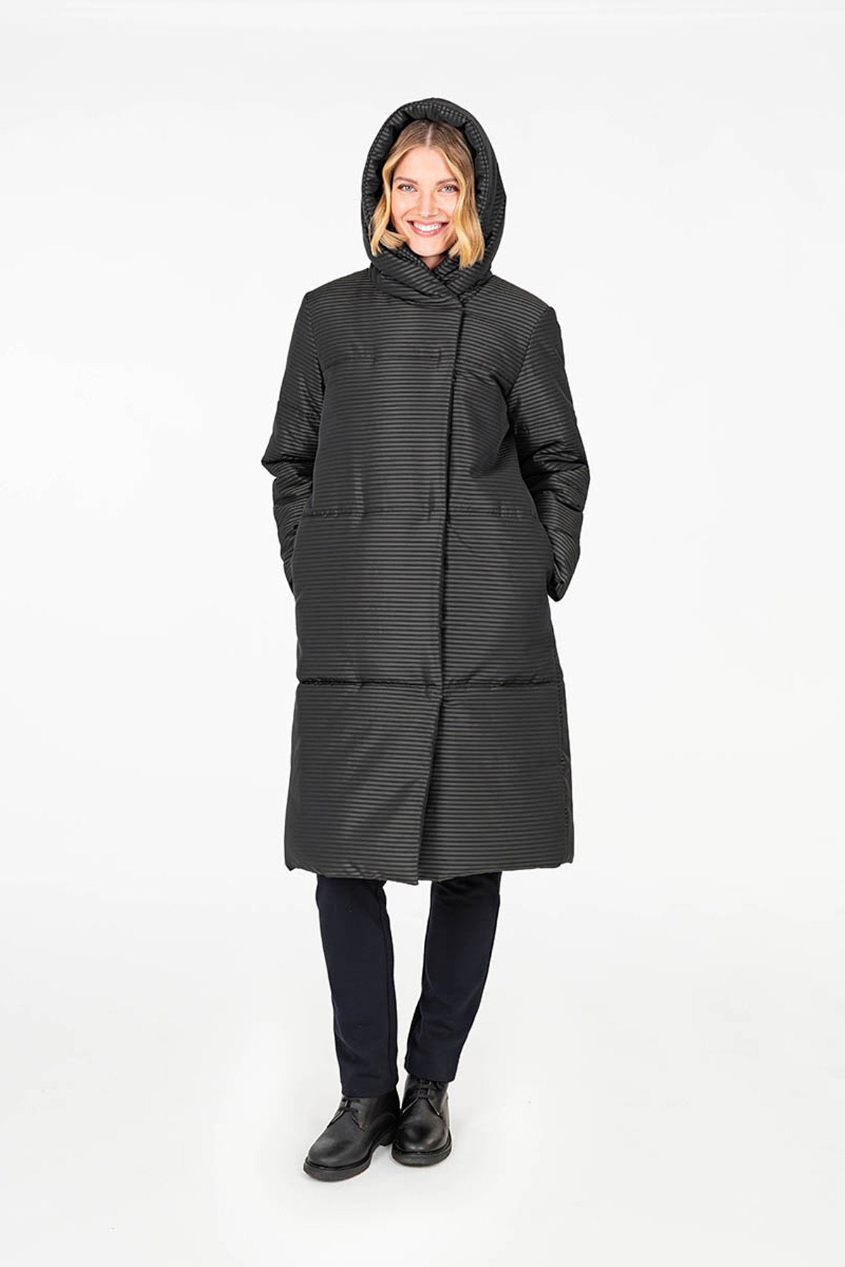 SATURNUS-takki musta-harmaa