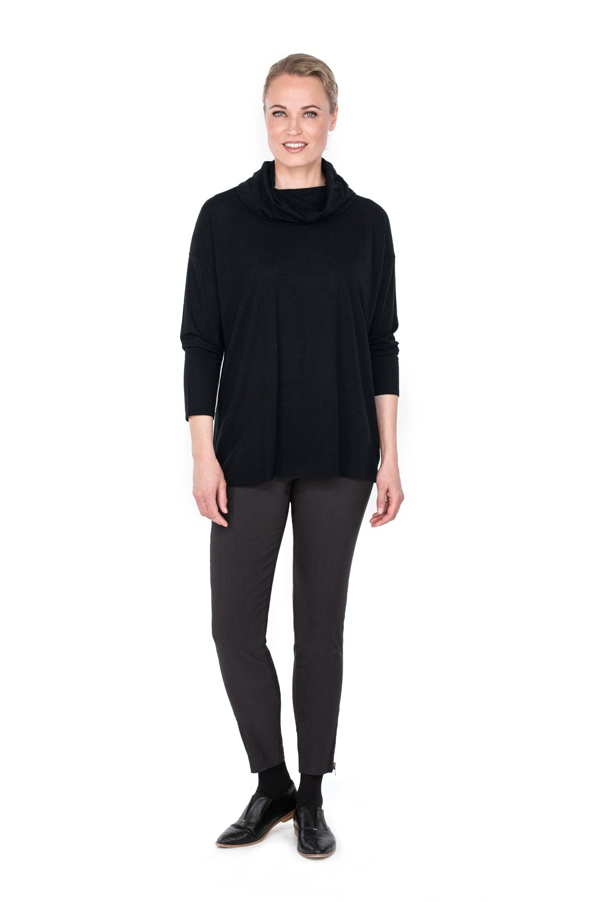 LENA-housut tummanharmaa