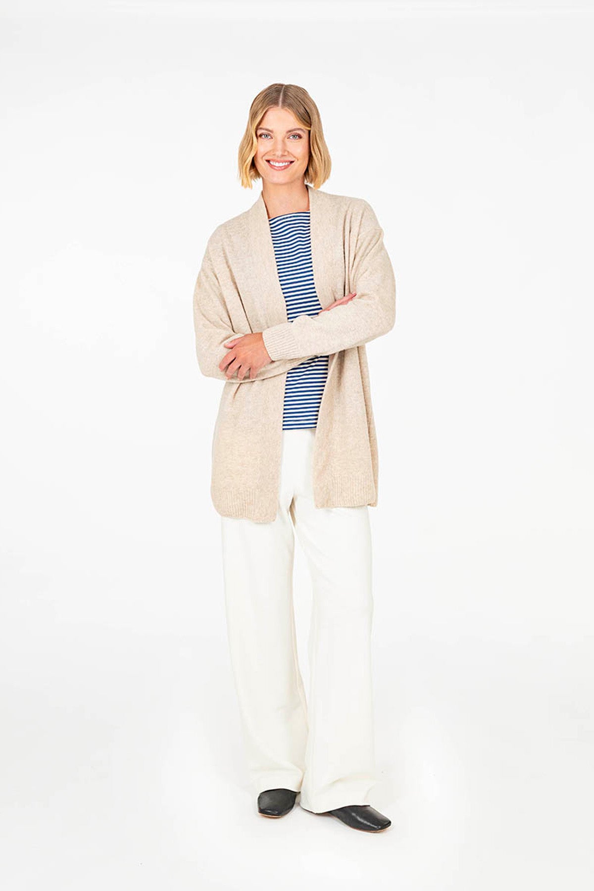 VALLI-neuletakki beige